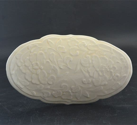 宋定窯彫刻白磁龍枕 景徳鎮 陶磁器 装飾品 現代工芸品 美術品 置物