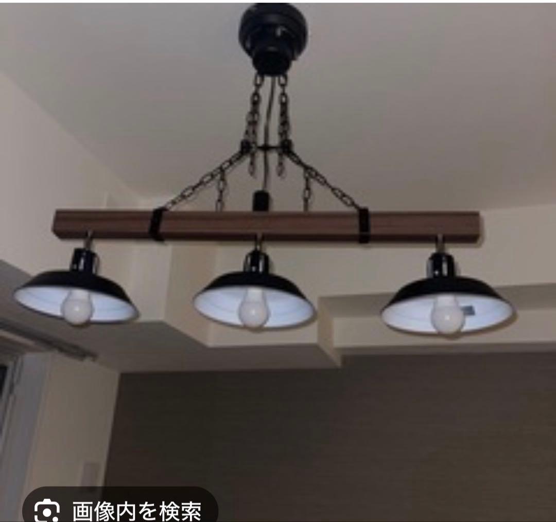 シーリングライト　インダストリアル カフェ風　ビンテージ 3灯ペンダントライト