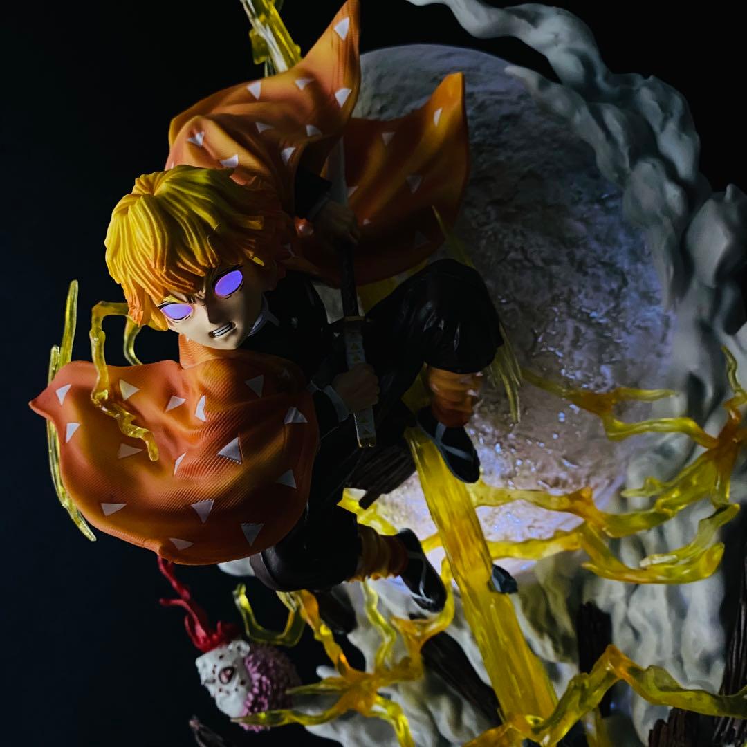 鬼滅の刃【我妻善逸 雷の呼吸 壱ノ型・霹靂一閃 六連】ジオラマスタチュー