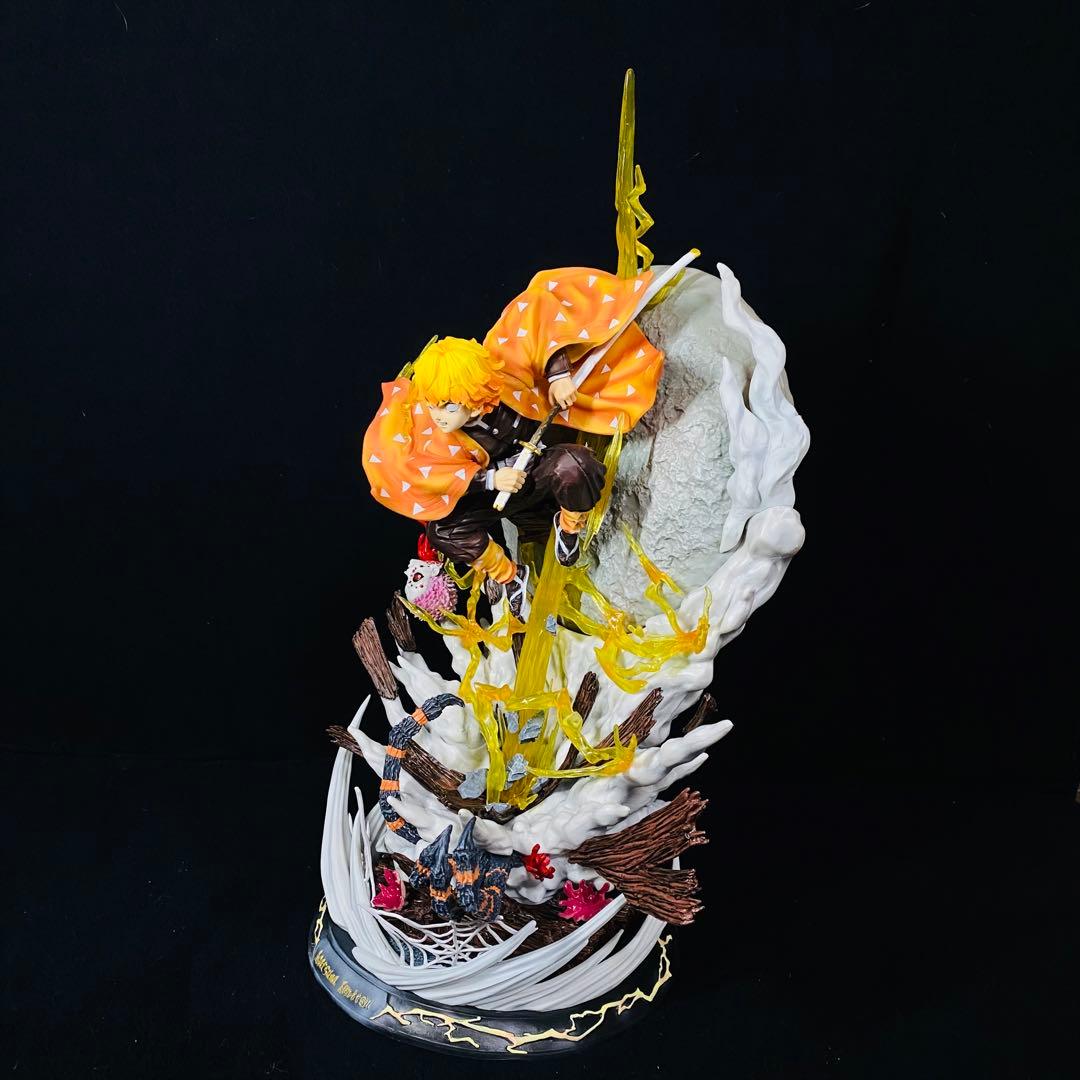 鬼滅の刃【我妻善逸 雷の呼吸 壱ノ型・霹靂一閃 六連】ジオラマスタチュー