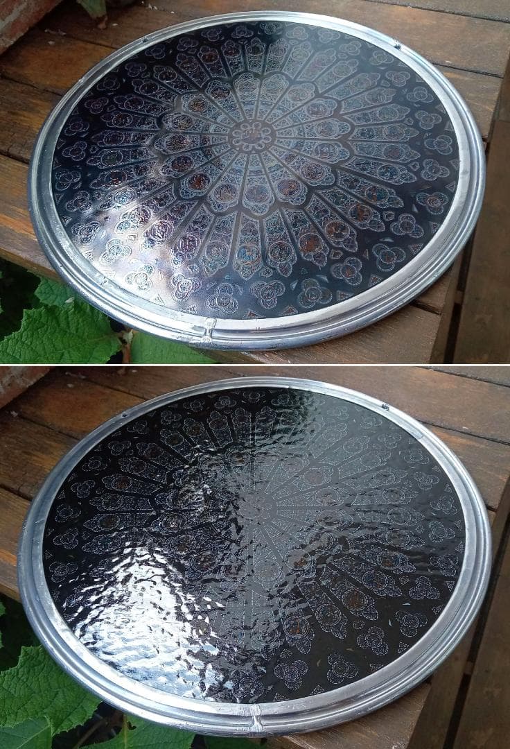 大判ノートルダム大聖堂(パリ)ステンドグラス 北のバラ窓 グラスマスターズr72