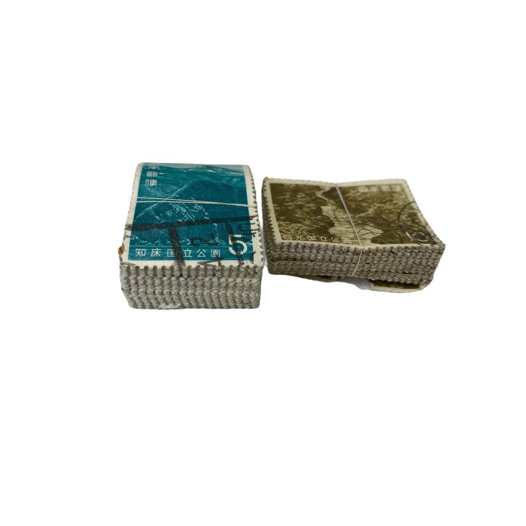 使用済み切手　国立公園記念切手　8種各約100枚づつ　dd061