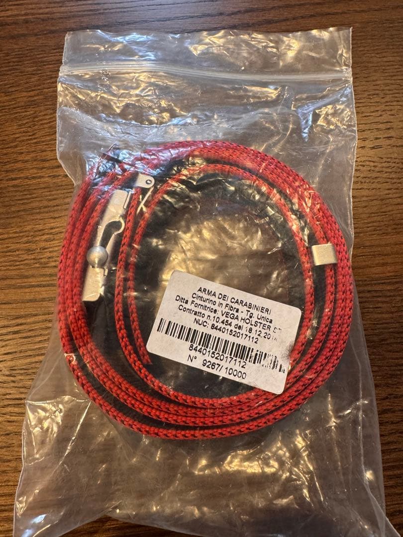 【新品・正規品】イタリア軍カラビニエリ（国家憲兵隊）　ミリタリー ベルト