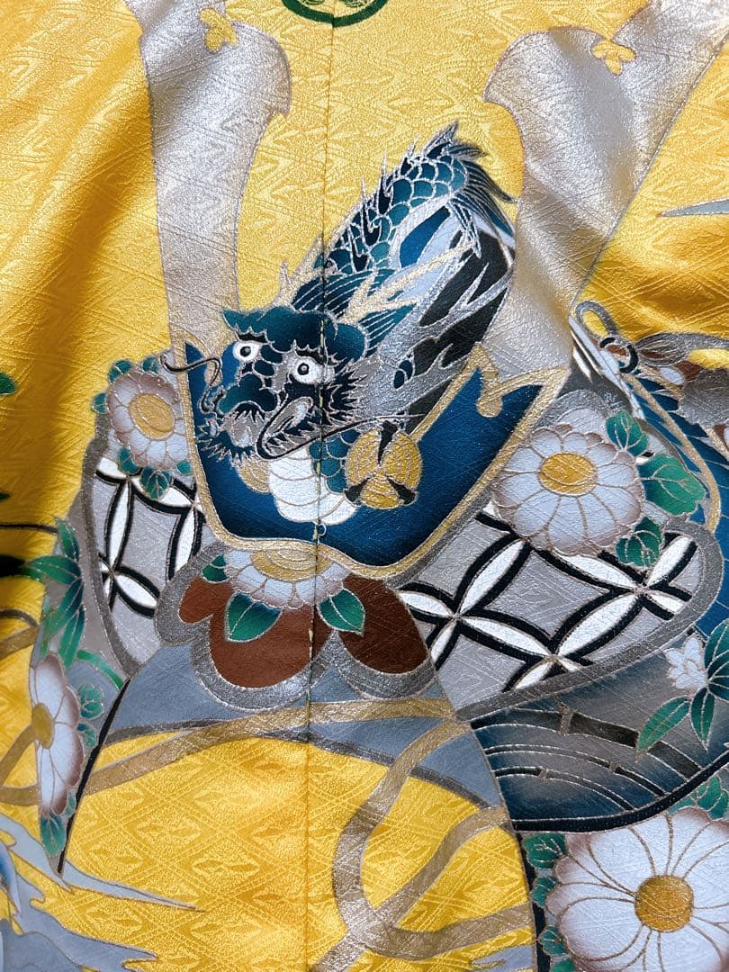 3歳フルセット♡七五三　男の子　一式　2歳　3歳　黄色　兜　五つ紋