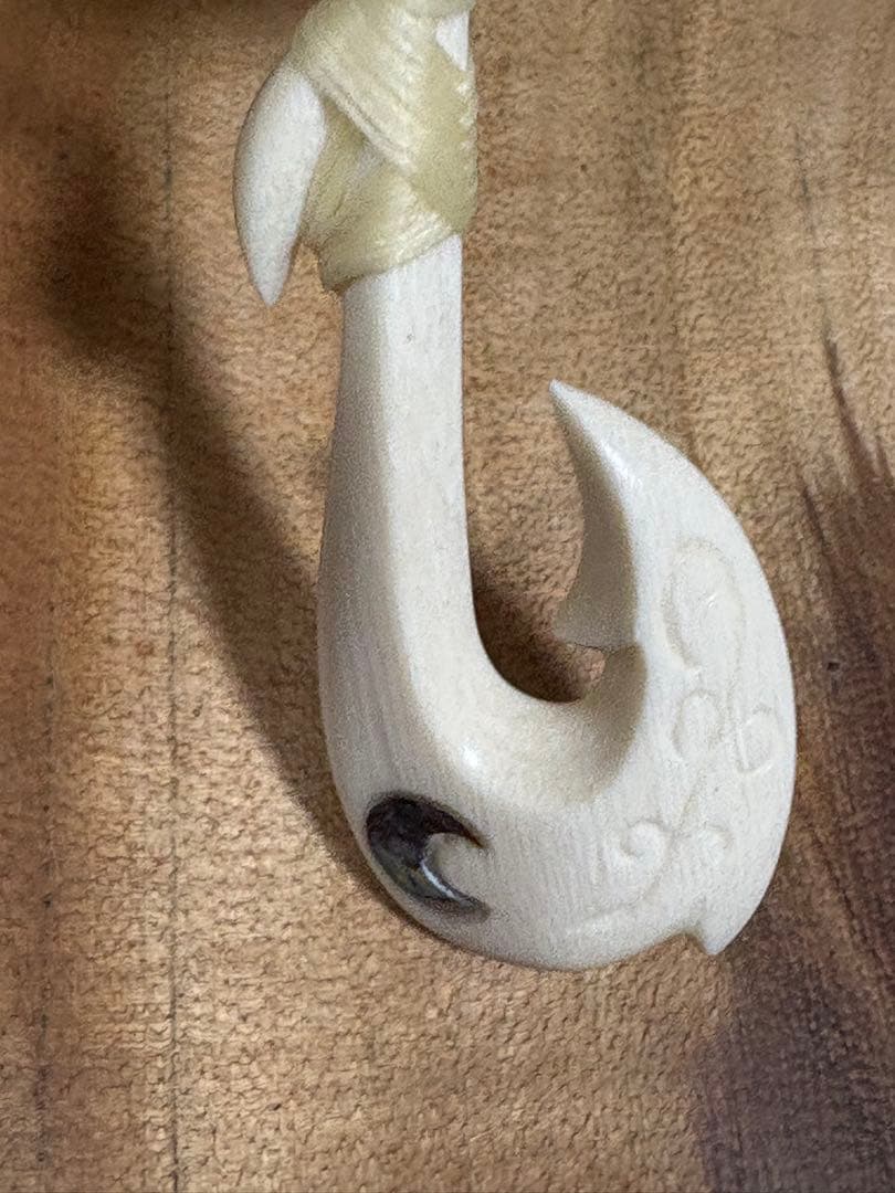 ボーンカービングネックレス(sw55)マッコウ×アバロンシェル7/30限定値下