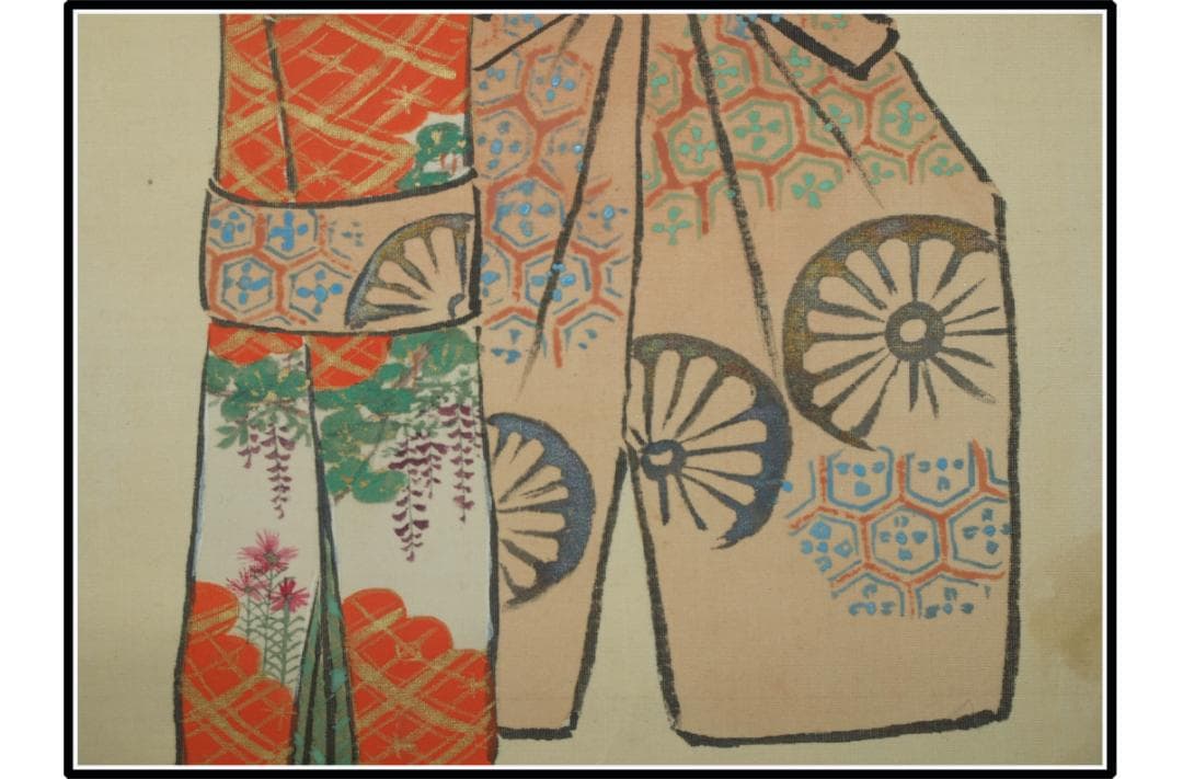 中国古美術 　時代の掛軸　書道筆保証　　日本　 X1166C16-4