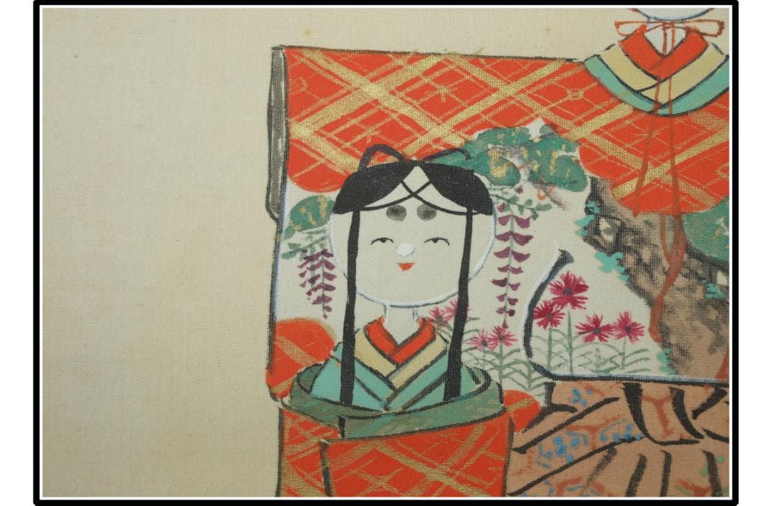 中国古美術 　時代の掛軸　書道筆保証　　日本　 X1166C16-4