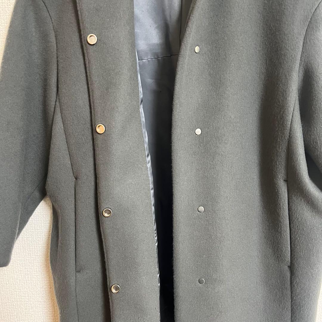 極美品✨SHIPS シップス グレー SUPER140 サイズ36 コート M