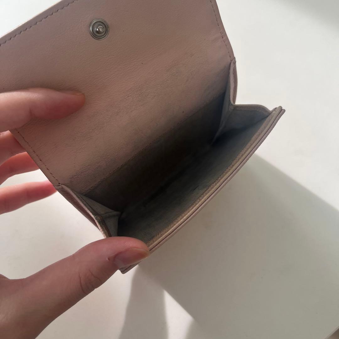 シャネル 財布 二つ折り ベビーピンク