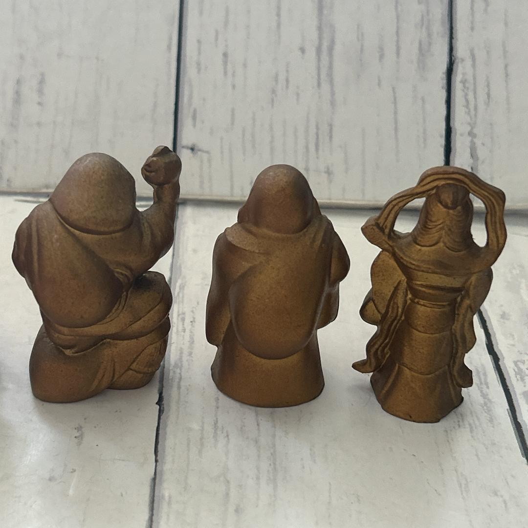 七福神　真鍮　7体セット！あわせて1127グラム！かなりずっしりとしています。