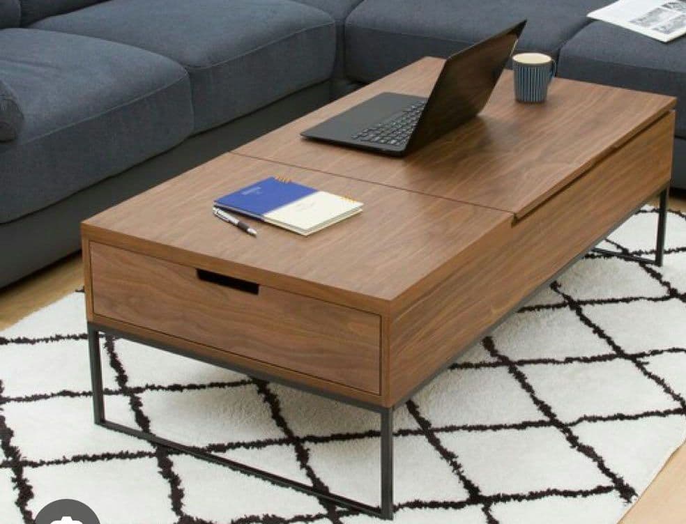 ニトリ昇降テーブル120×60　ブラウン