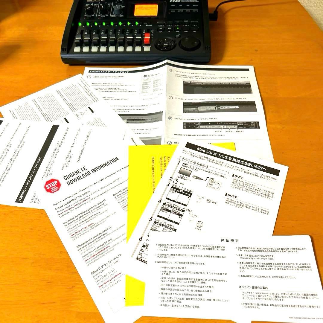 ZOOM R8 MTR ズーム マルチトラックレコーダー 美品 期間限定特別価格