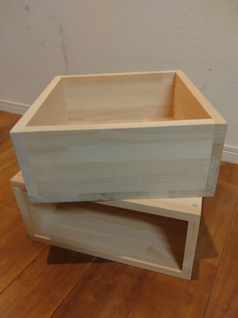 木製　ハンドメイド　オーダー　ロの字　引き出し　棚　シェルフ　ラック