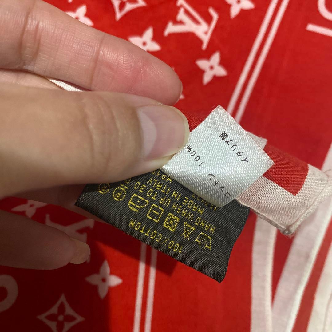 正規！超レア！美品LOUIS VUITTON × SUPREME コラボバンダナ