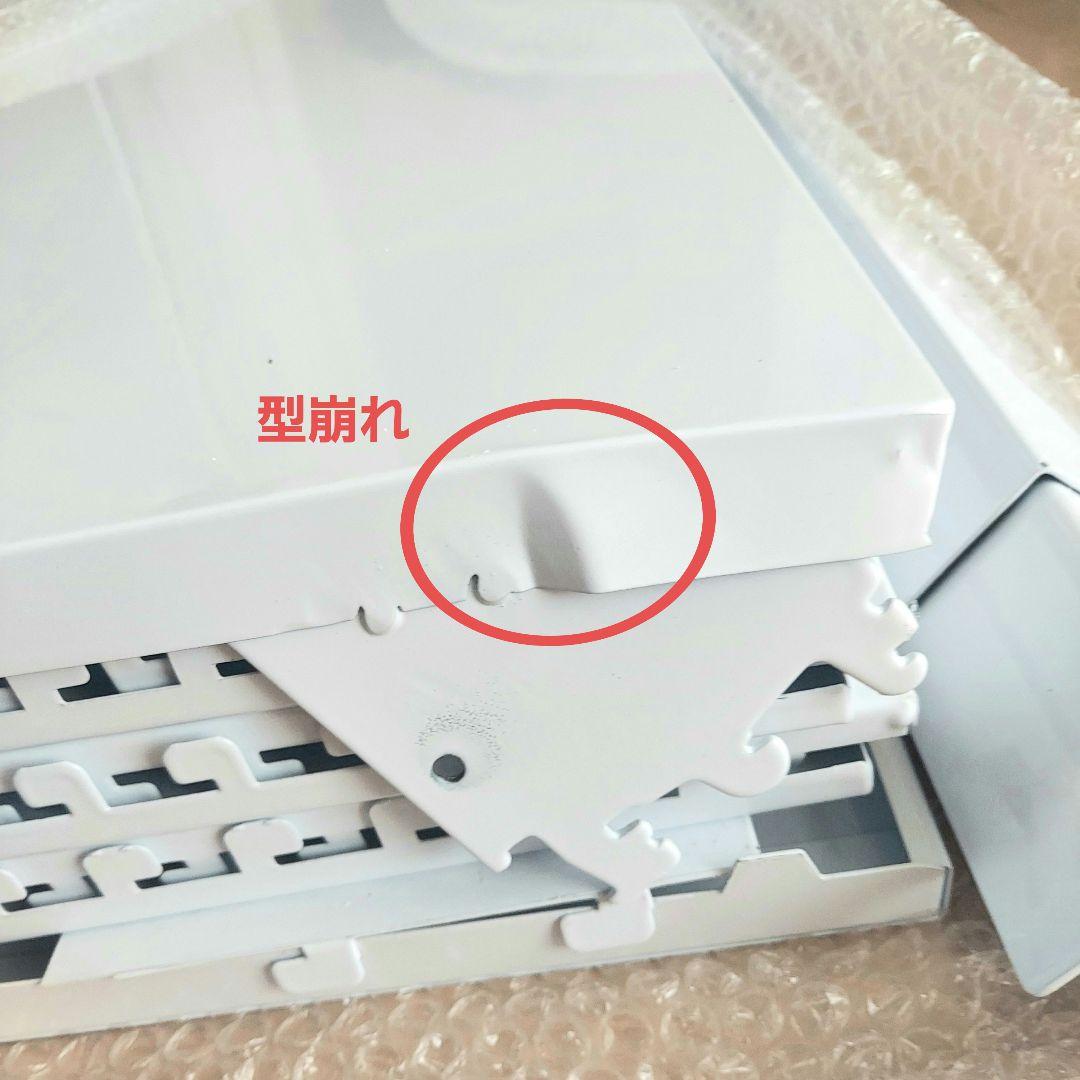 ホワイトメッシュ陳列スタンド 収納 ラック 頑丈 スチール製 フック付き 業務