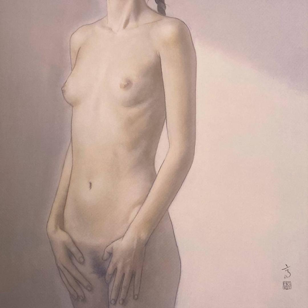 高塚省吾、【真向から朝日】、希少な額装用画集画、新品高級額 額装付