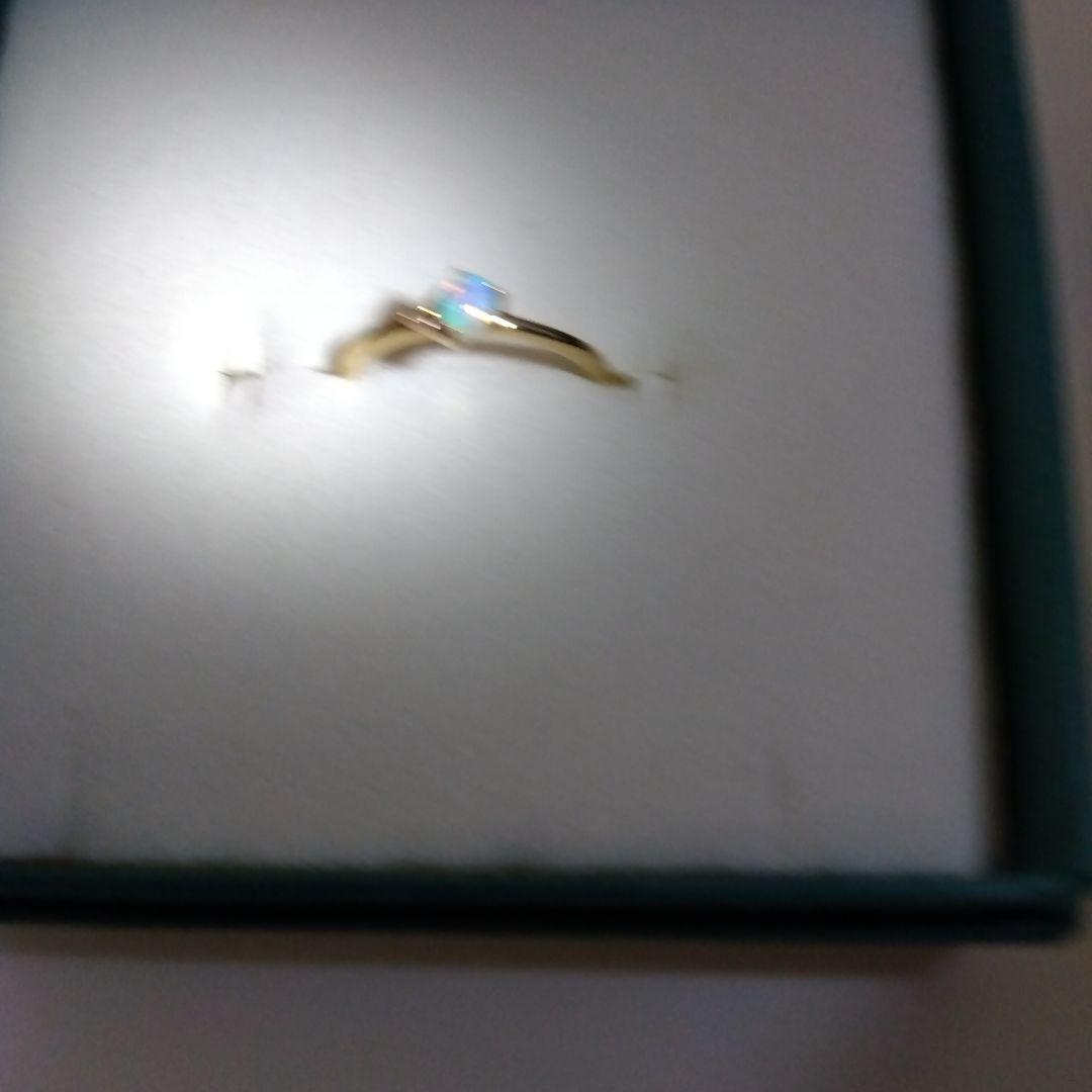 BIZOUX【ドゥプリズム】オパール×ローズカットダイヤモンド 18YGリング