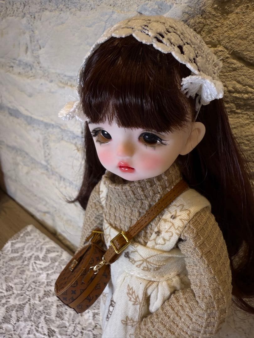 ドール 30cm本体＋衣装2着＋靴2足＋バッグ1点 ウィッグカスタムドール