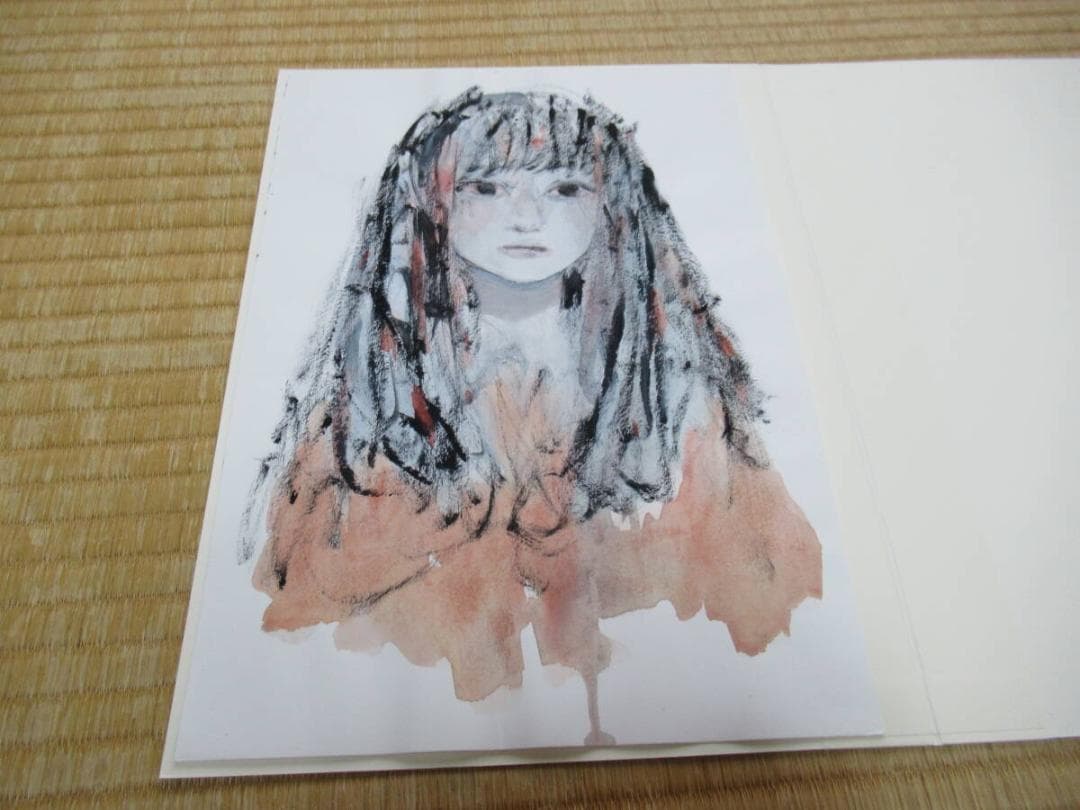 真作美品◆現代アート 藤川さき 水彩画5点 美術評論家 中野中 銀座ギャラリー暁