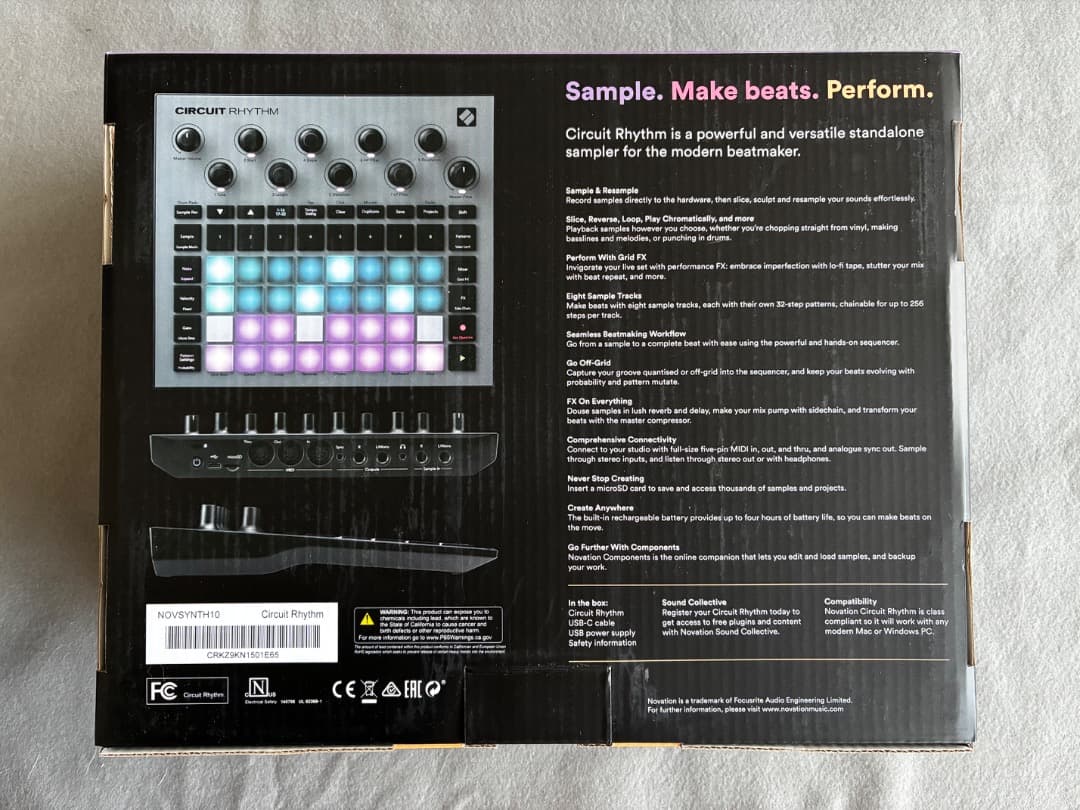 NOVATION / Circuit Rhythm スタンドアローン・サンプラー