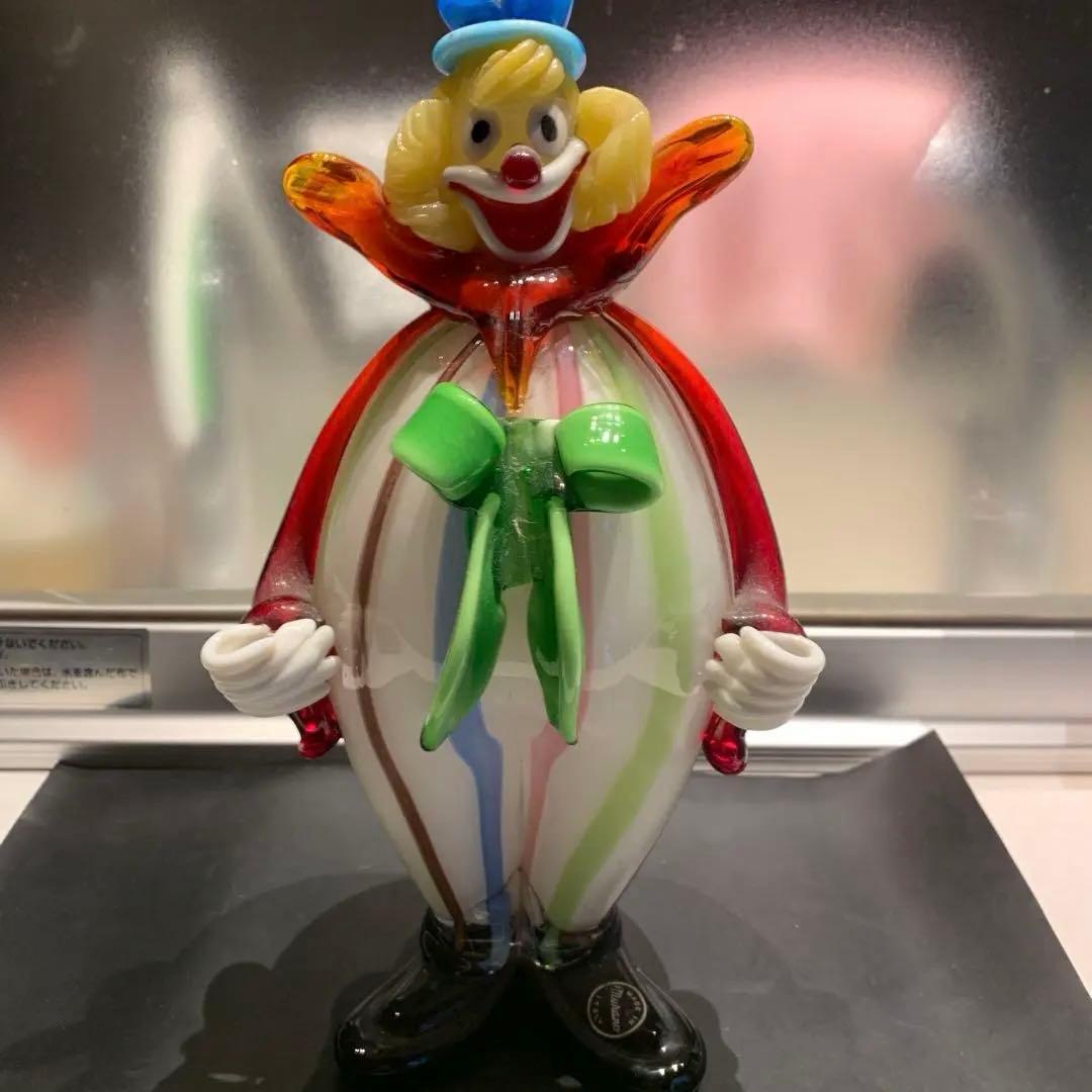 イタリアムラーノベネチア硝子ピエロ お値下げしました。