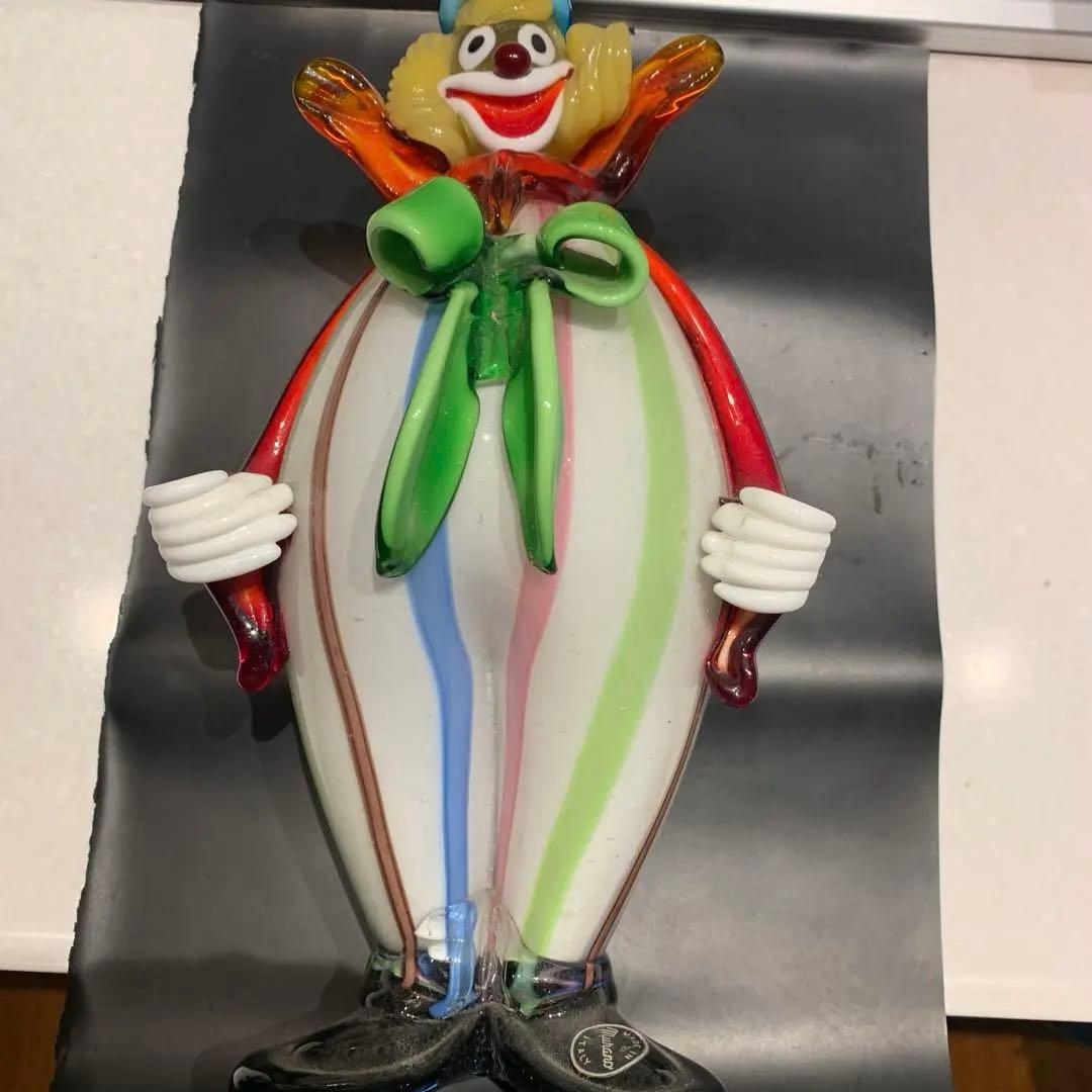 イタリアムラーノベネチア硝子ピエロ お値下げしました。