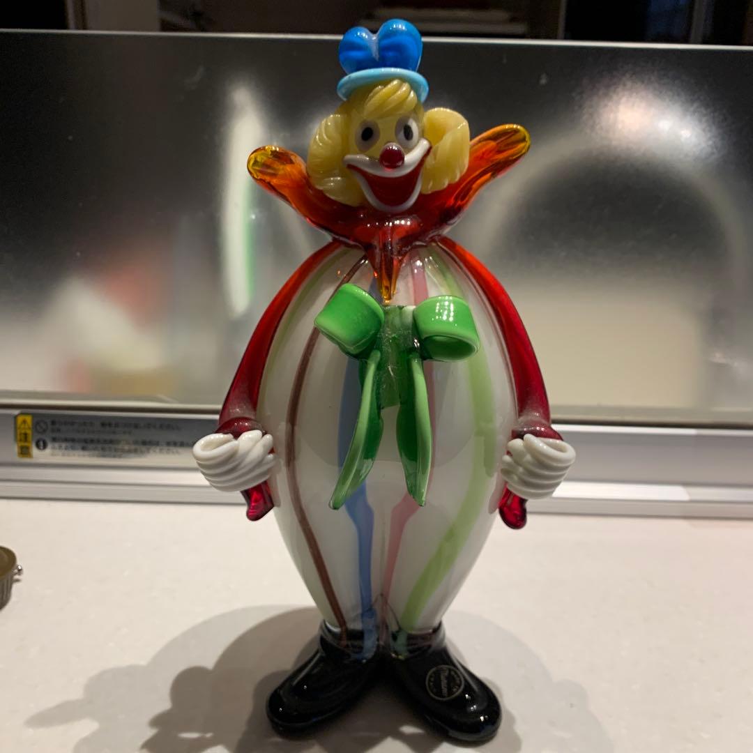 イタリアムラーノベネチア硝子ピエロ お値下げしました。