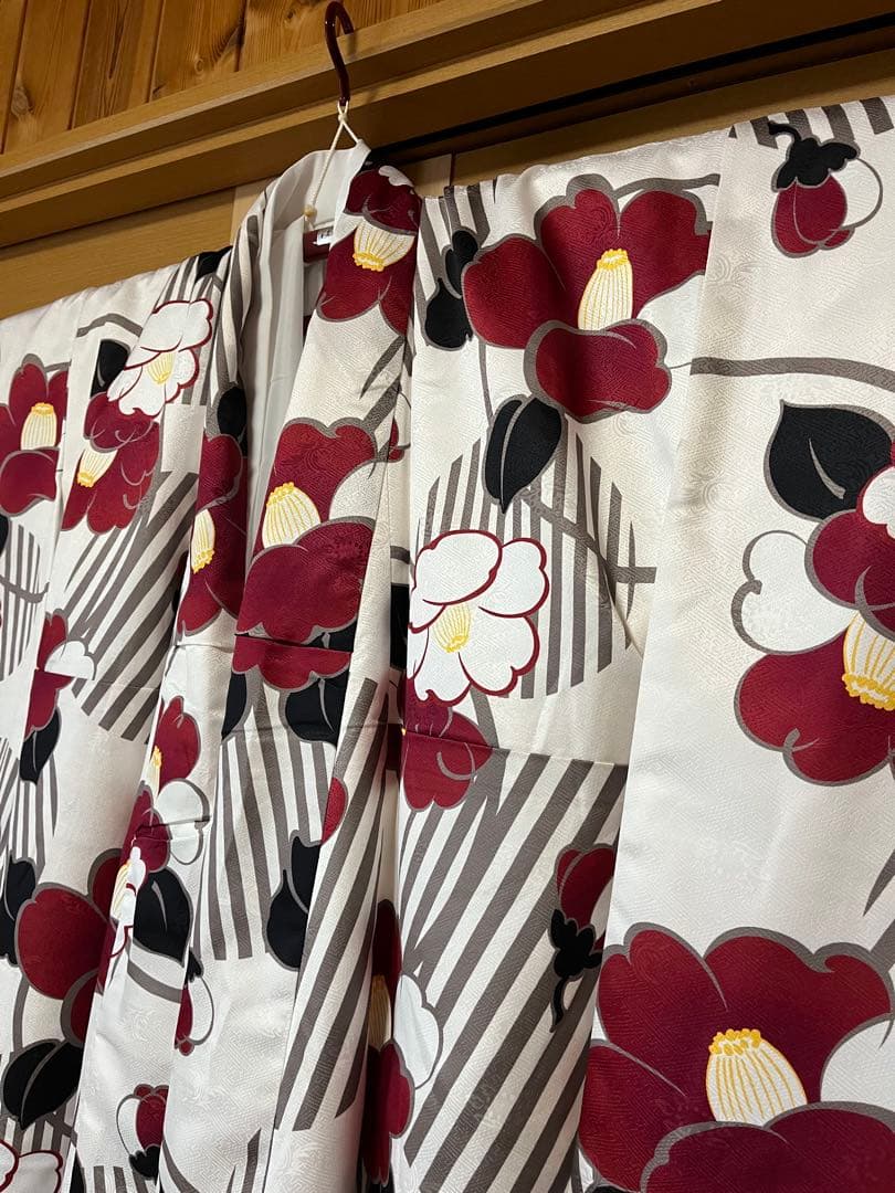 SOUBIEN袴4点（二尺袖着物/無地袴/襦袢/下帯） Ｌ　2尺5寸