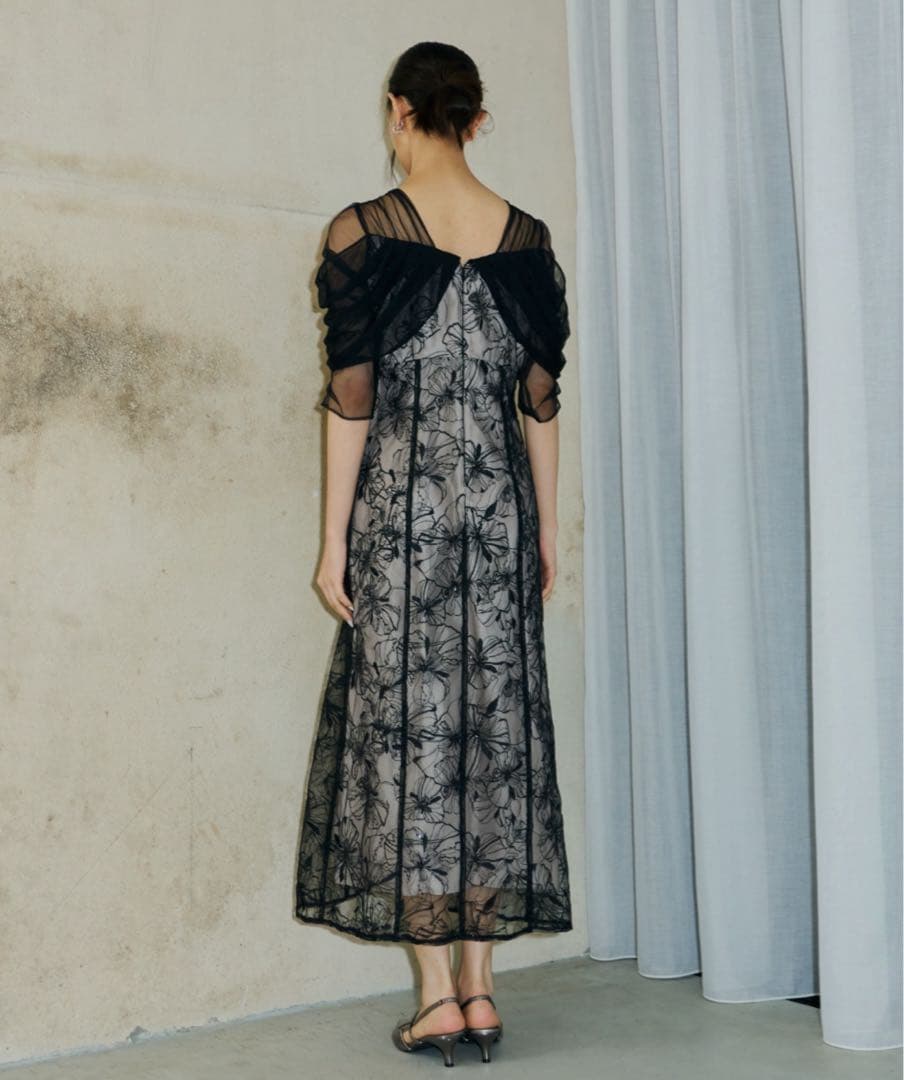 チュールドレープスパンコールドレス（ANDRESD）