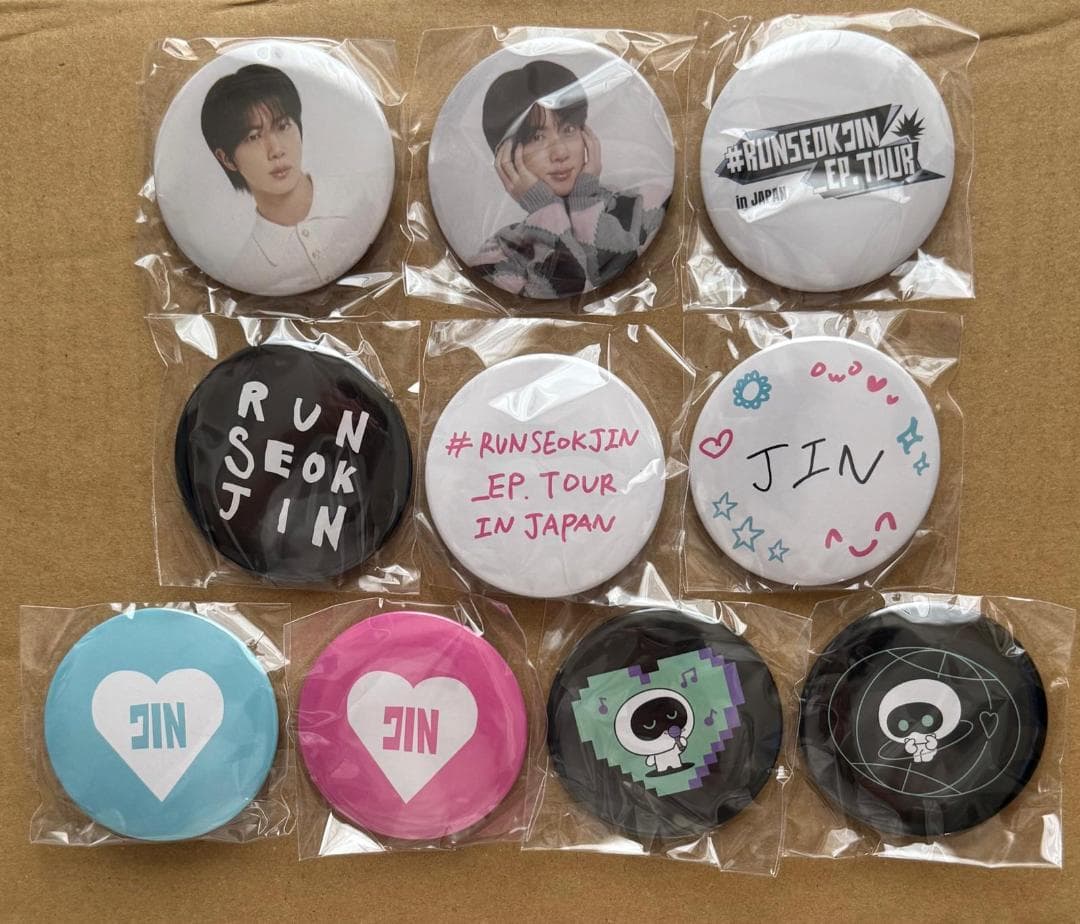 BTS RUNSEOKJIN EP.TOUR in JAPAN缶バッジ スタンプ