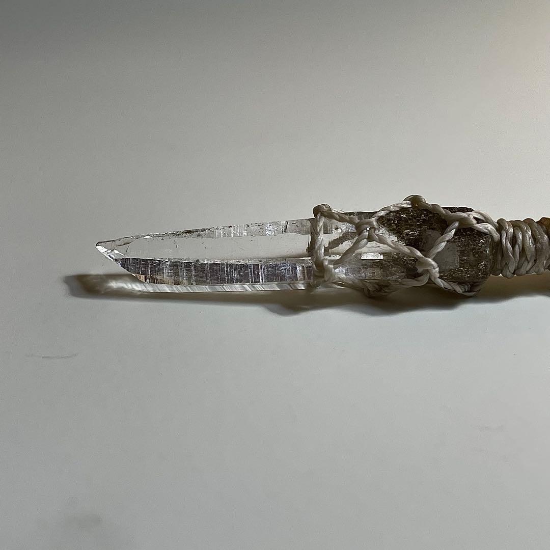 ヒマラヤ水晶 ガネッシュヒマール ＊ マクラメペンダント ネックレス 52