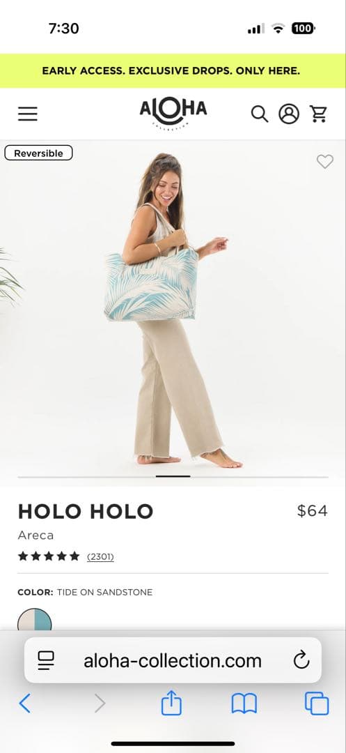 ALOHA HOLO HOLO トートバッグ