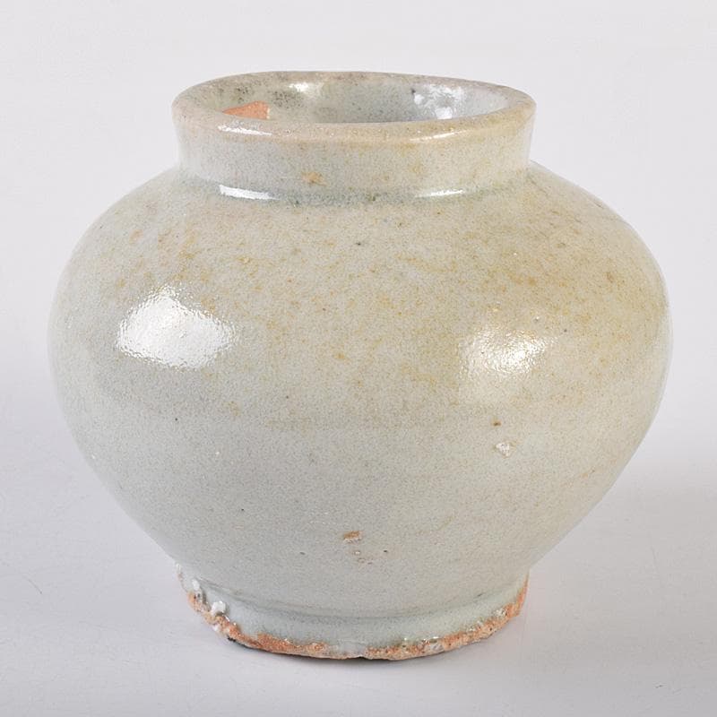 朝鮮美術　李朝　白磁　小壷　M　R7842