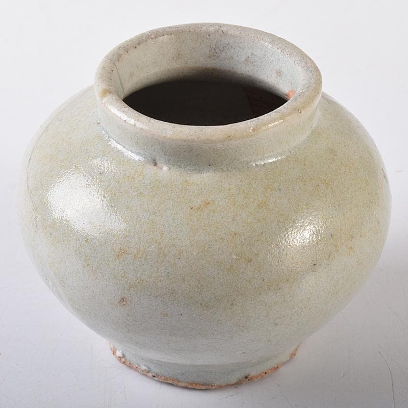 朝鮮美術　李朝　白磁　小壷　M　R7842