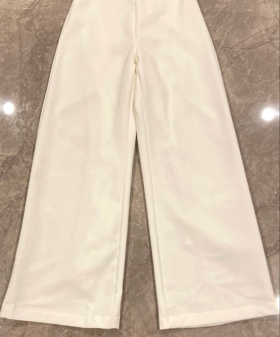 (新品未使用)ウェディング オフショルダー パンツドレス　二次会　前撮り　韓国