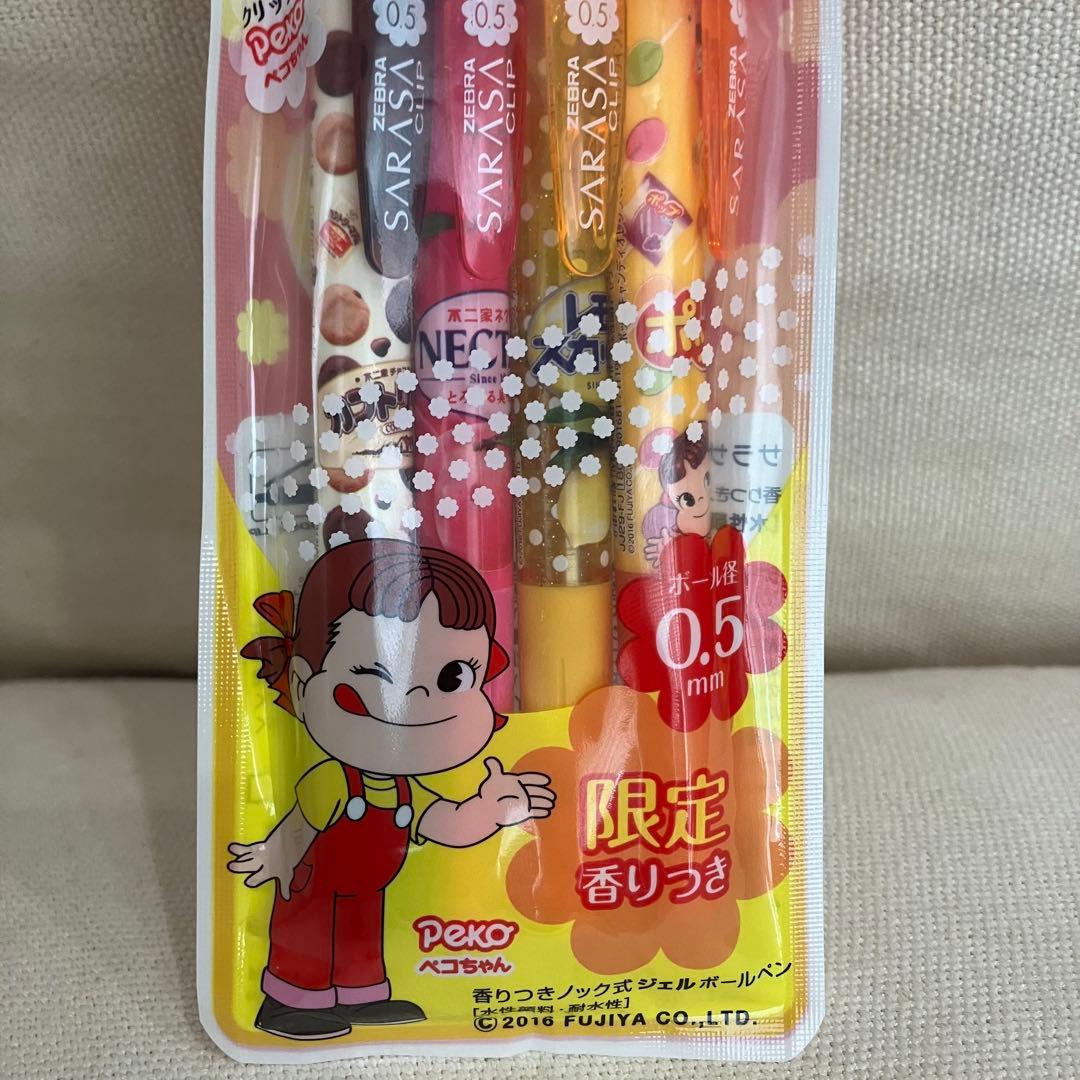 【激レア】ZEBRA SARASA×不二家 ミルキーボールペン ペコちゃん