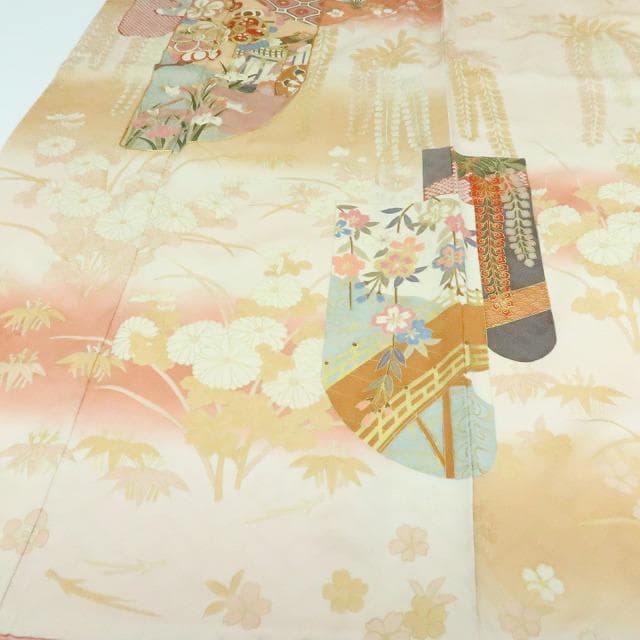 専用Y2566◇振袖 ３点セット 大丸お誂え 吾妻徳穂落款 金駒刺繡 トール