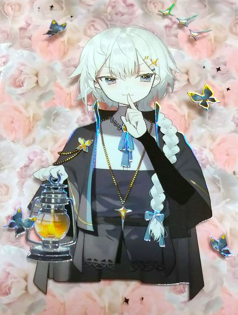 J437＃蝶物语(镭射银)第九航道切り売り海外人物マステ女の子