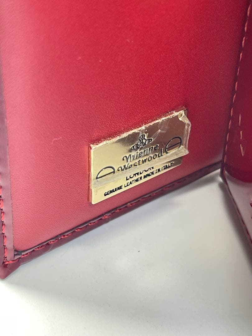 ヴィヴィアンウエストウッド エナメル 折り財布 がま口