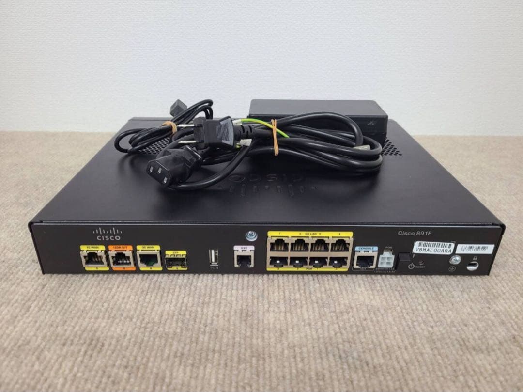 ■最新 IOS15.9(2025)■Cisco C891FJ-K9 C891F