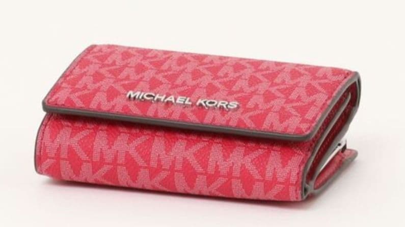 MICHAEL KORS ラズベリー 三つ折り財布