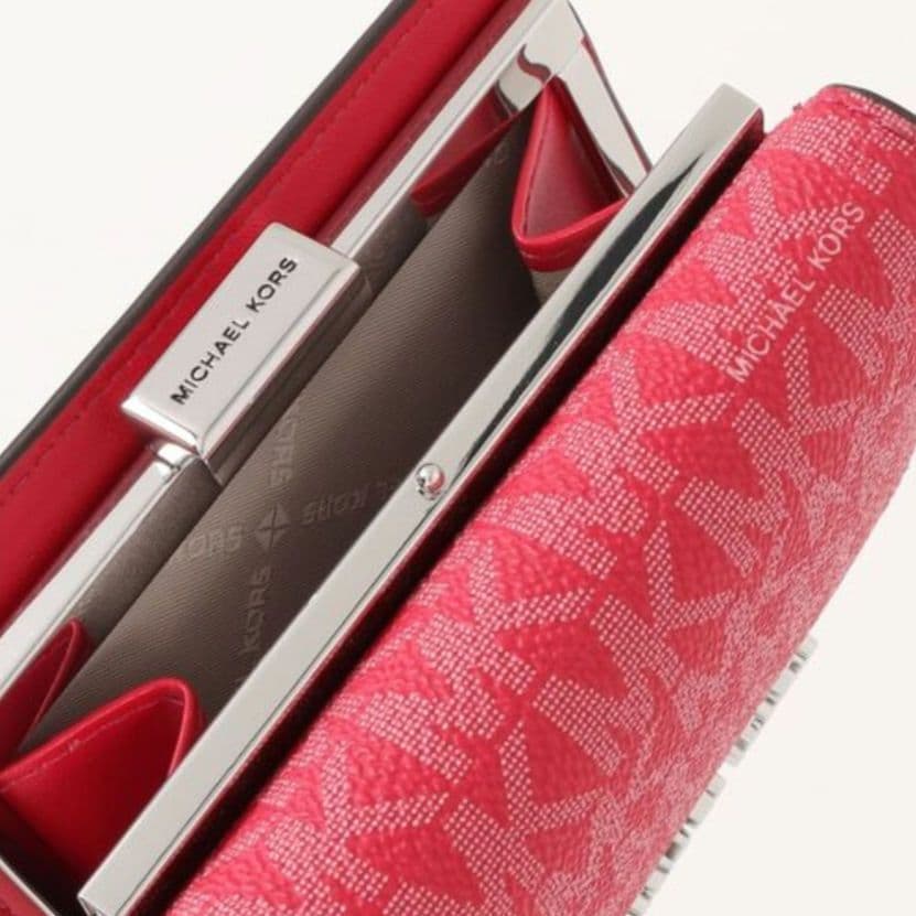 MICHAEL KORS ラズベリー 三つ折り財布