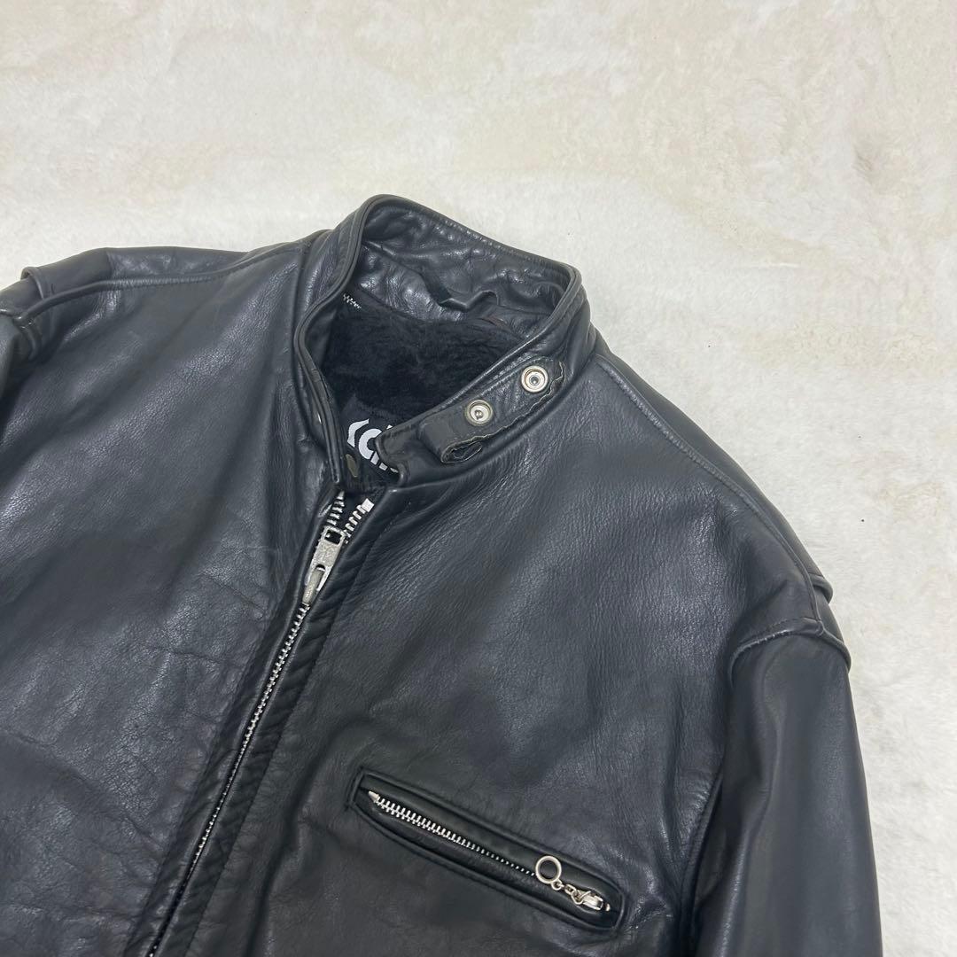 【希少サイズ42】ショット 141 シングルライダース レザージャケット XL