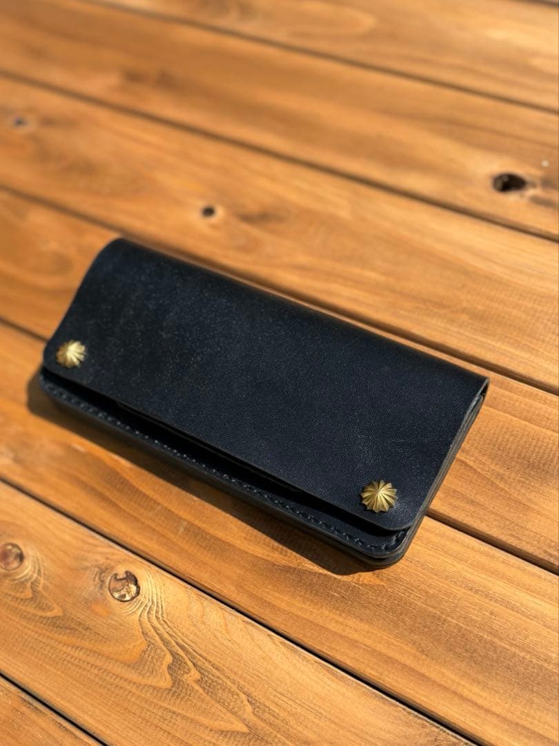 ロングトラッカーウォレット　北米産ステアハイド　アポロコンチョ