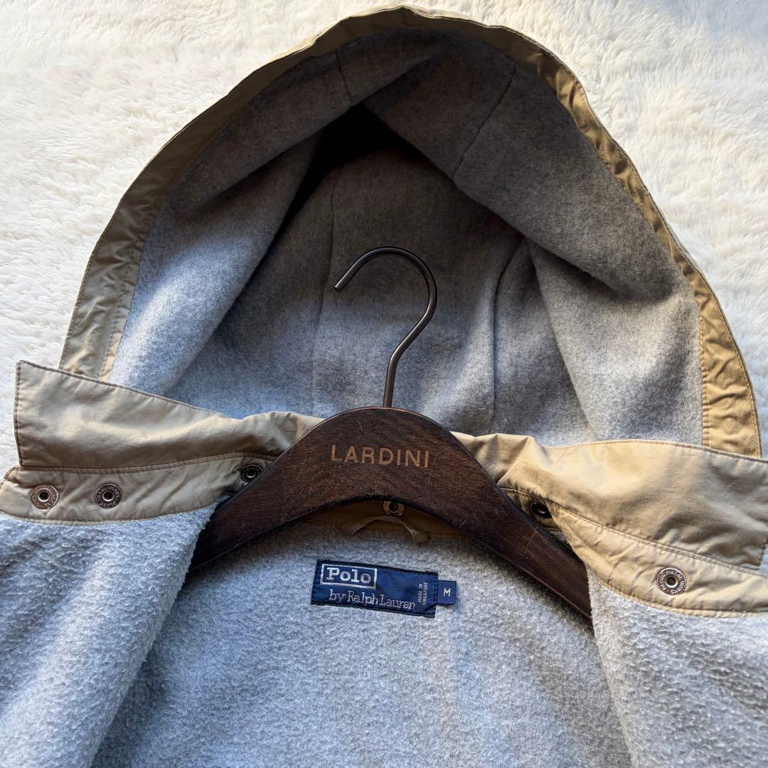美品✨ポロバイラルフローレン フーデッドブルゾン 刺繍 ベージュ M 希少モデル