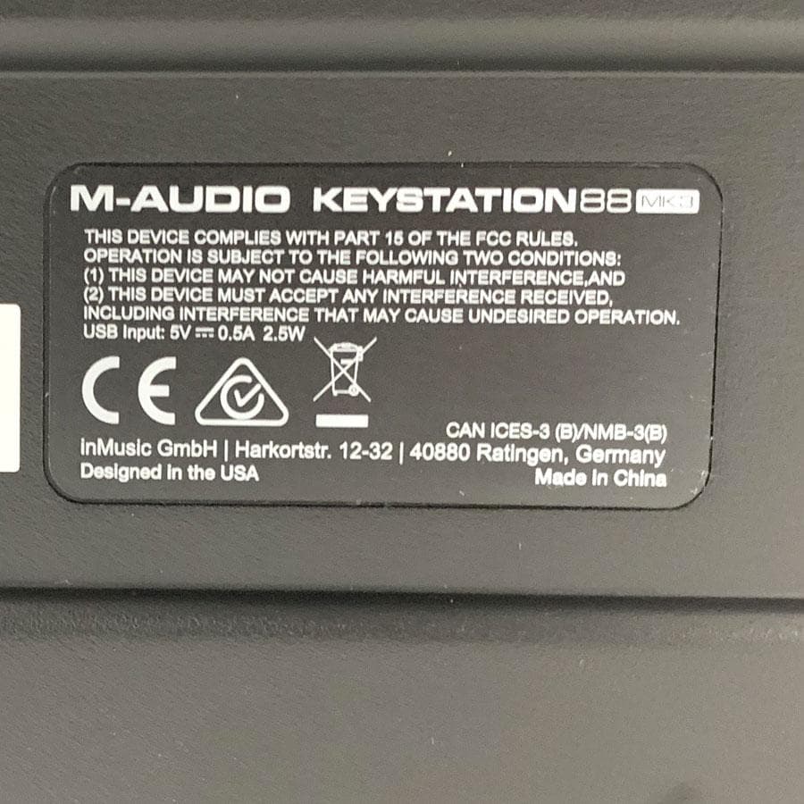 M-AUDIO ( エムオーディオ ) Keystation88 MK3