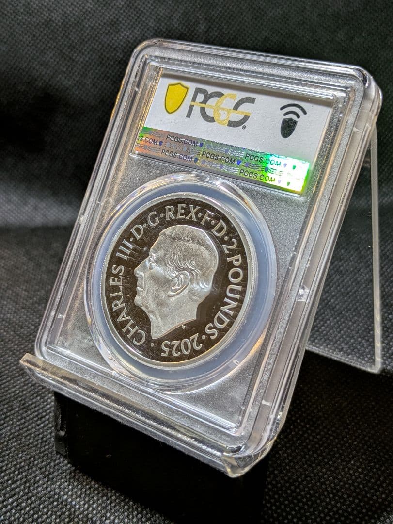 【国内入手困難！】最高鑑定PF70　英国王立造幣局ジョン・レノン　カラー銀貨