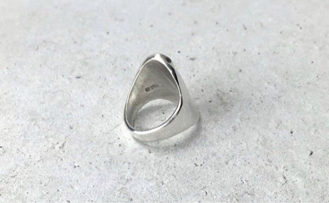 メキシコ製 ビンテージ ウェーブ シルバーリング ボーンカフMEXICO 925