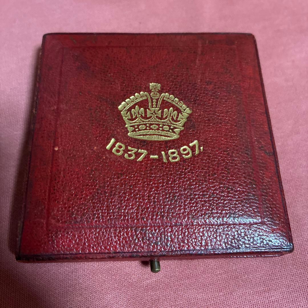 大型 銀メダル 55mm 1897年 ビクトリア ダイヤモンドジュビリー 銀貨