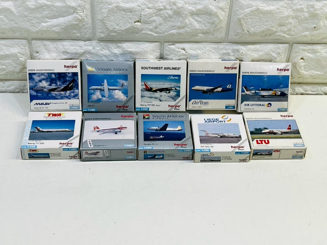 211Z herpa 航空機モデル 10個セット 飛行機模型 まとめ売り